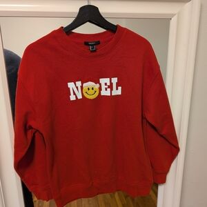 Forever 21 Red NOEL Sweater with Smiley